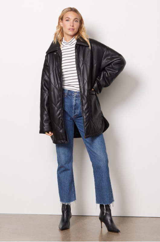 Apparis Nwt Stevie Vegan Leather Jacket In Black // S
